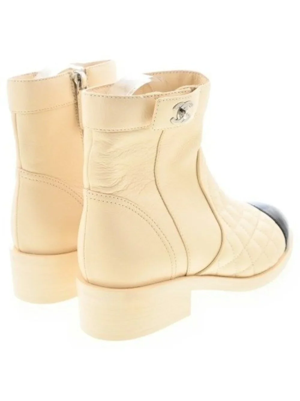Chanel Boots Ivory